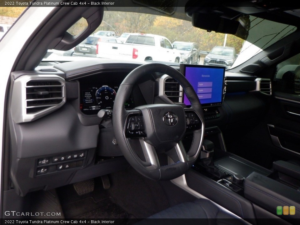Black Interior Photo for the 2022 Toyota Tundra Platinum Crew Cab 4x4 #146738099