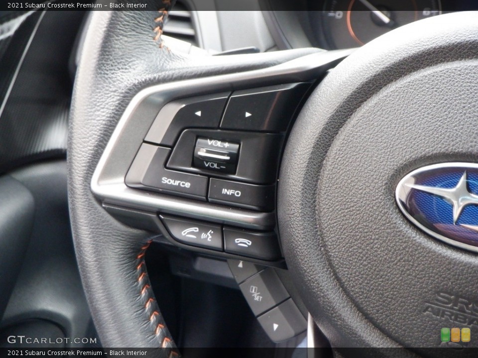 Black Interior Steering Wheel for the 2021 Subaru Crosstrek Premium #146738104