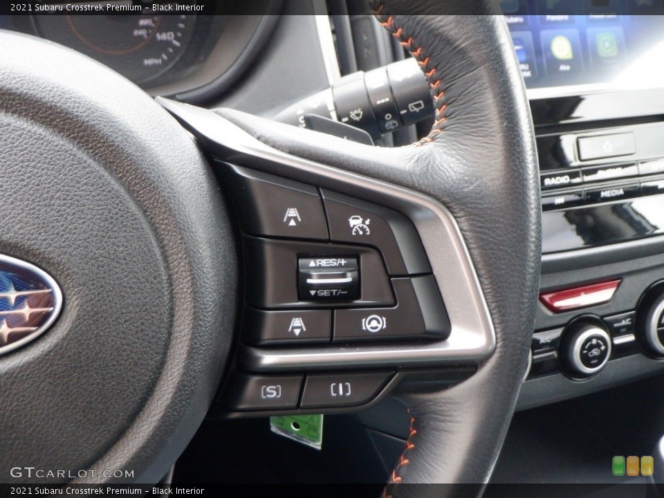 Black Interior Steering Wheel for the 2021 Subaru Crosstrek Premium #146738119