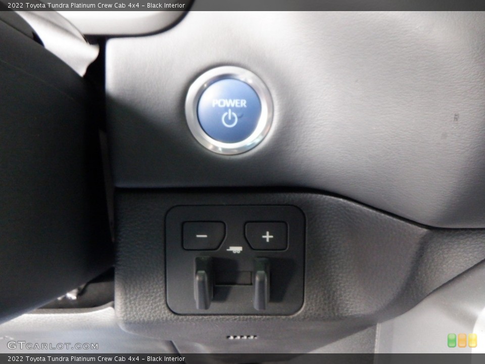Black Interior Controls for the 2022 Toyota Tundra Platinum Crew Cab 4x4 #146738188