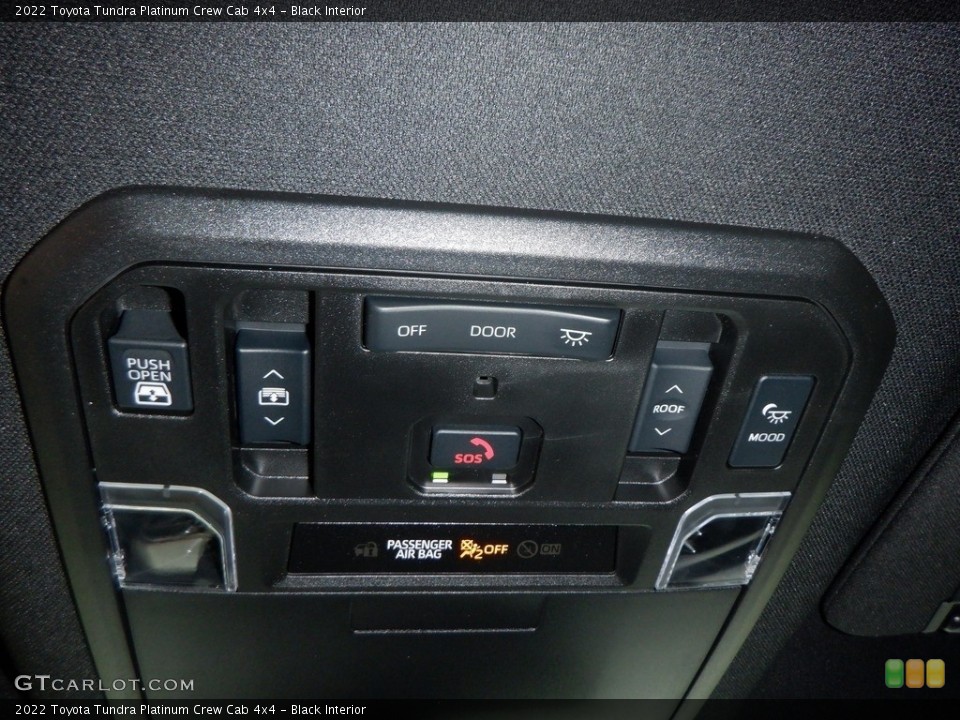 Black Interior Controls for the 2022 Toyota Tundra Platinum Crew Cab 4x4 #146738338