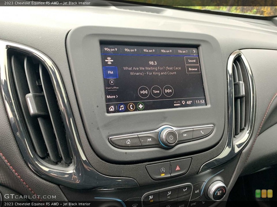 Jet Black Interior Controls for the 2023 Chevrolet Equinox RS AWD #146739229