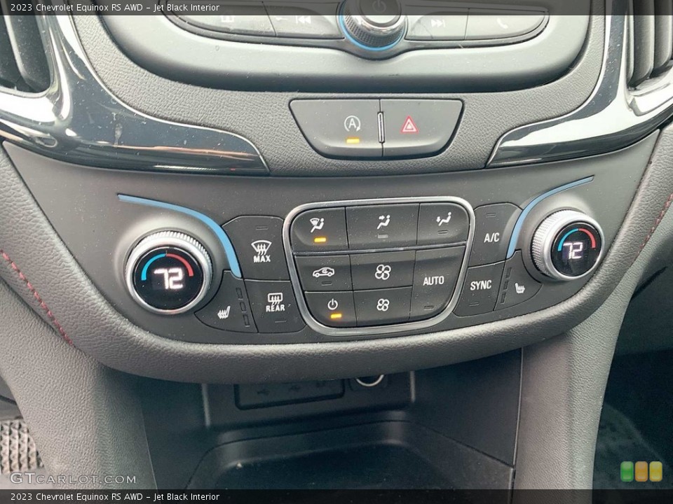 Jet Black Interior Controls for the 2023 Chevrolet Equinox RS AWD #146739301