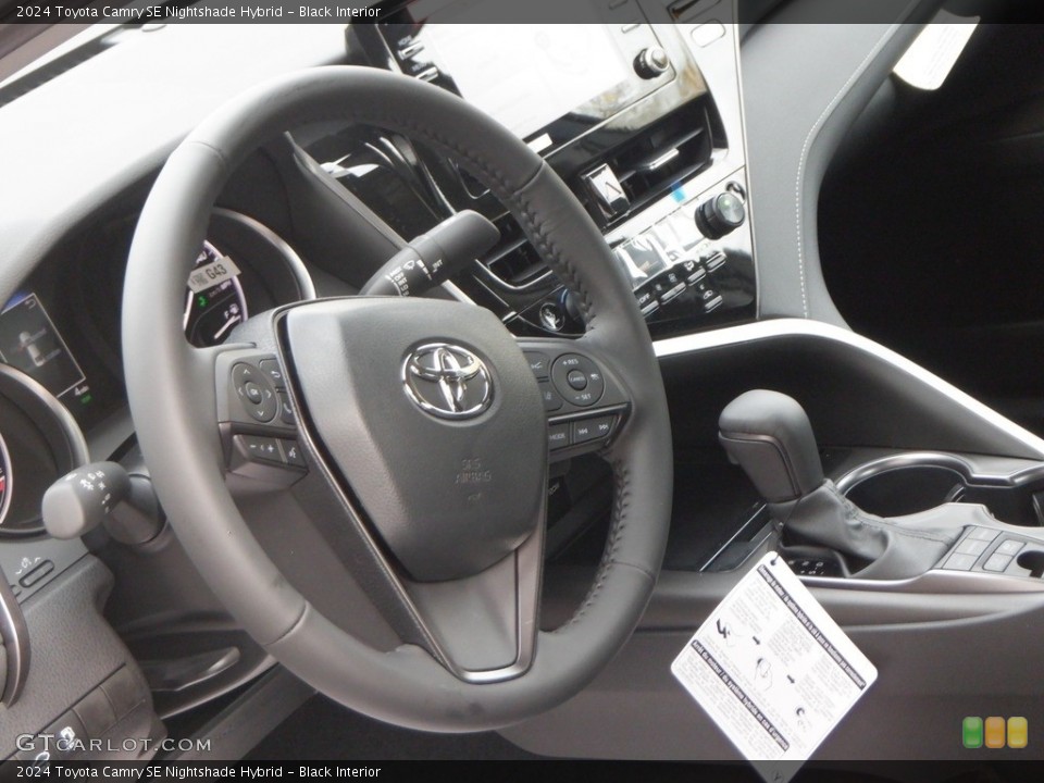 Black Interior Steering Wheel for the 2024 Toyota Camry SE Nightshade Hybrid #146739442