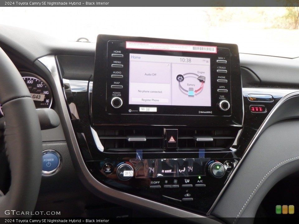 Black Interior Controls for the 2024 Toyota Camry SE Nightshade Hybrid #146739541