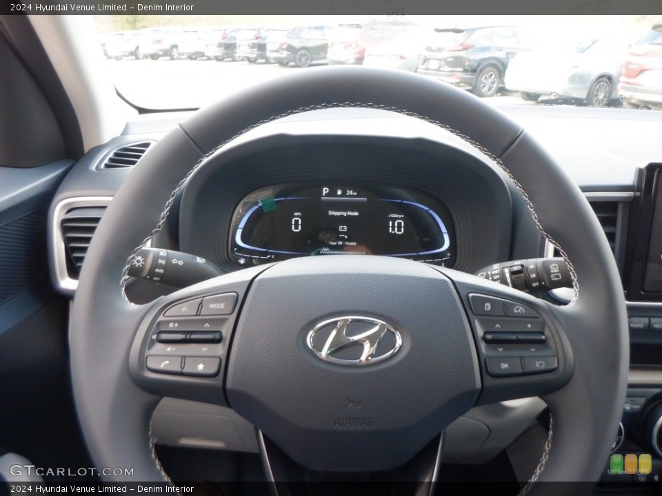 Denim Interior Steering Wheel for the 2024 Hyundai Venue Limited #146739706