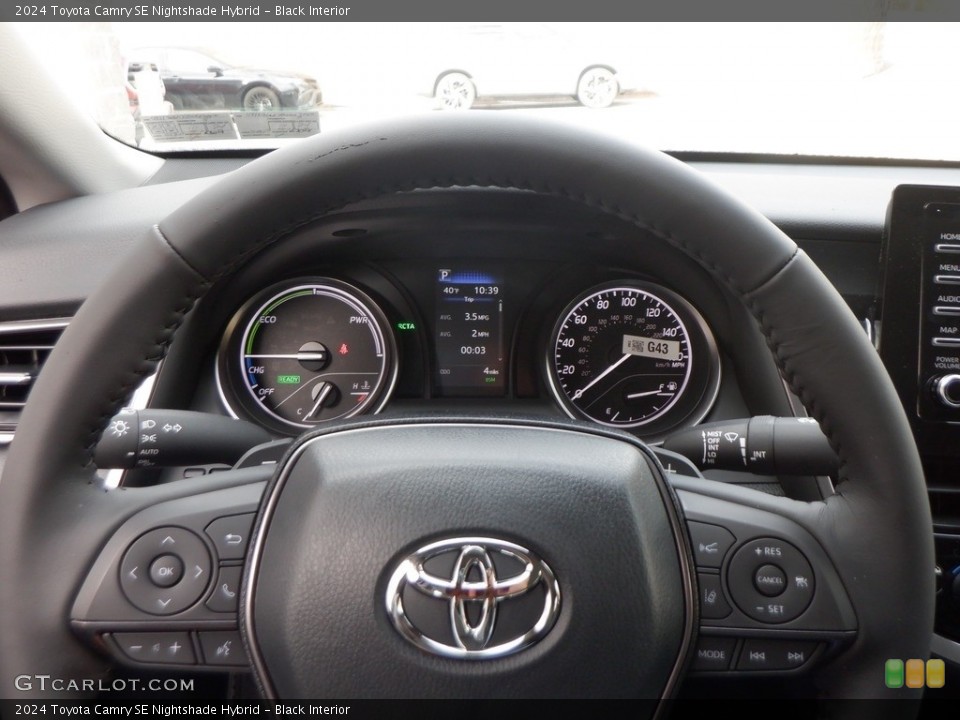 Black Interior Steering Wheel for the 2024 Toyota Camry SE Nightshade Hybrid #146739715