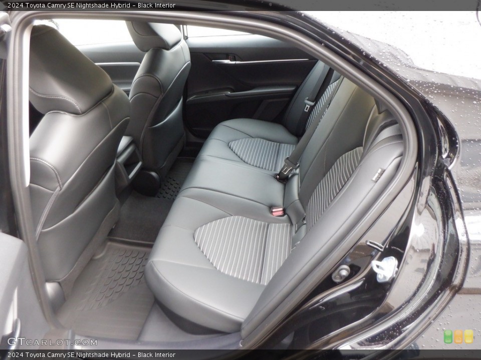Black Interior Rear Seat for the 2024 Toyota Camry SE Nightshade Hybrid #146739790