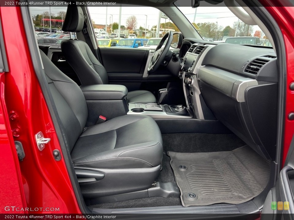 Black/Graphite Interior Front Seat for the 2022 Toyota 4Runner TRD Sport 4x4 #146739871