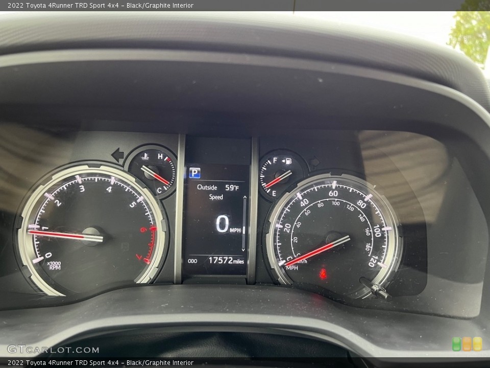 Black/Graphite Interior Gauges for the 2022 Toyota 4Runner TRD Sport 4x4 #146739916