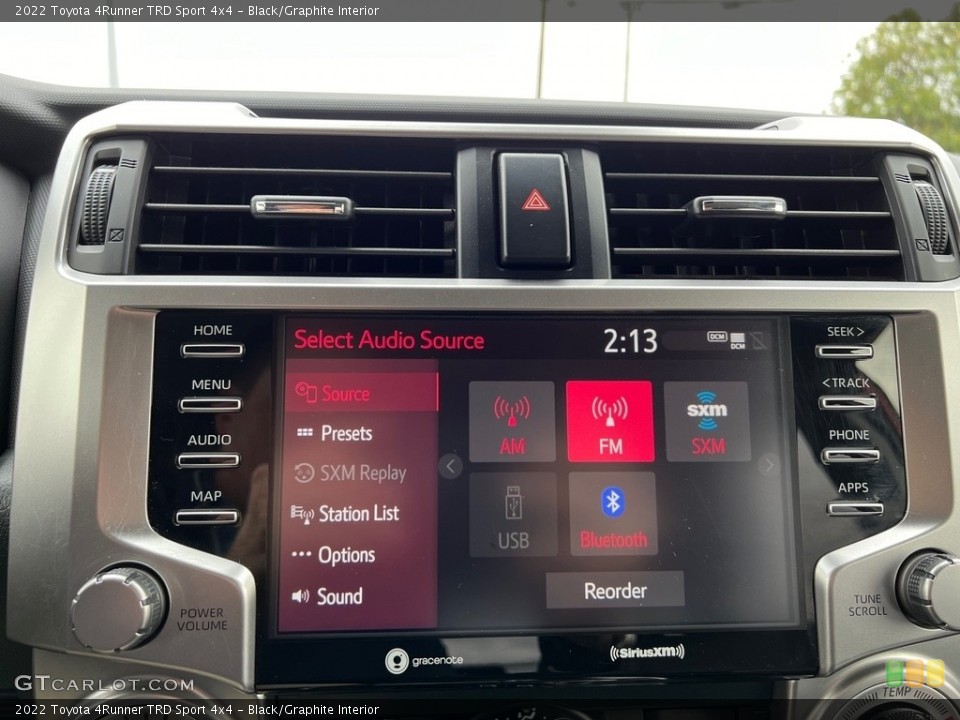 Black/Graphite Interior Controls for the 2022 Toyota 4Runner TRD Sport 4x4 #146739937