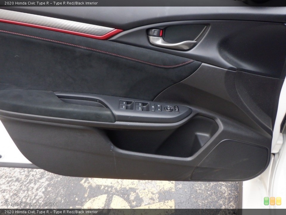 Type R Red/Black Interior Door Panel for the 2020 Honda Civic Type R #146739976