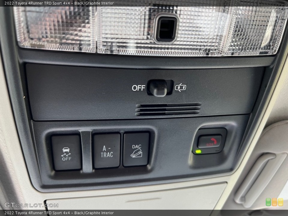 Black/Graphite Interior Controls for the 2022 Toyota 4Runner TRD Sport 4x4 #146740039