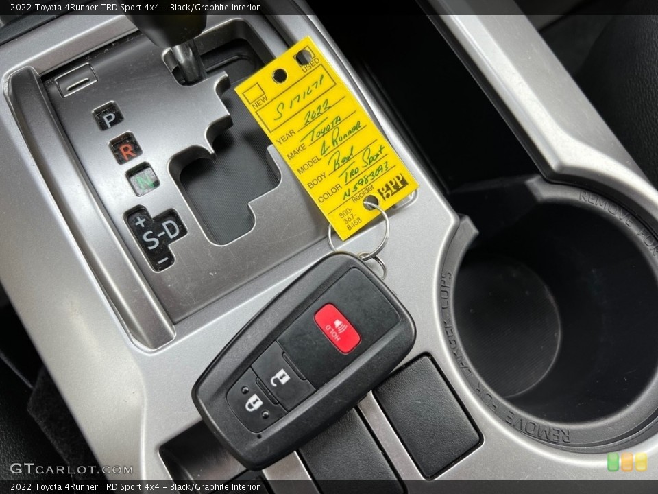 Black/Graphite Interior Transmission for the 2022 Toyota 4Runner TRD Sport 4x4 #146740054