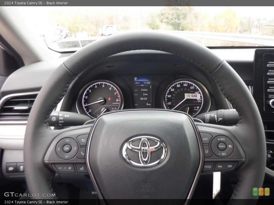Black Interior Steering Wheel for the 2024 Toyota Camry SE #146740270