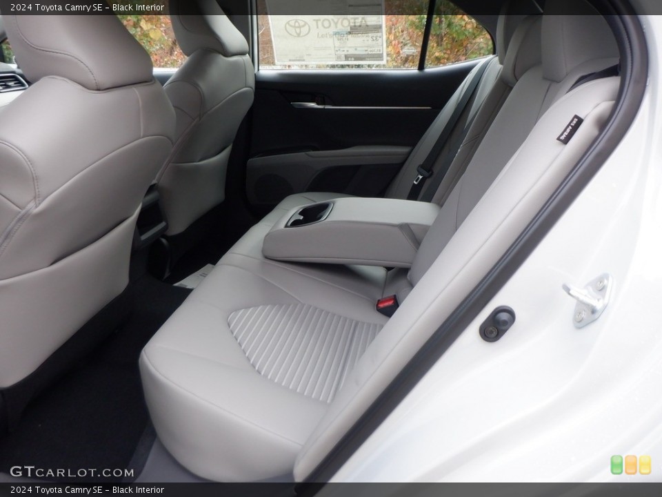 Black Interior Rear Seat for the 2024 Toyota Camry SE #146740354