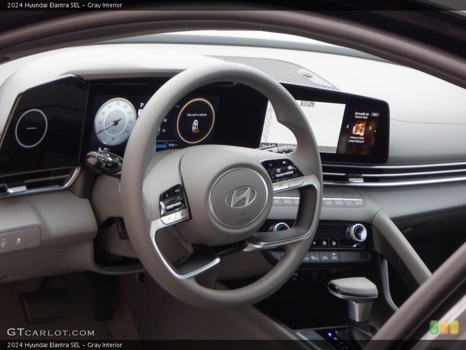 Gray Interior Dashboard for the 2024 Hyundai Elantra SEL #146740666