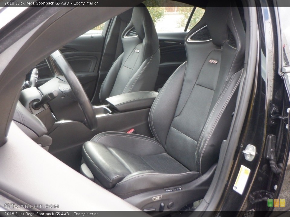 Ebony Interior Front Seat for the 2018 Buick Regal Sportback GS AWD #146740714