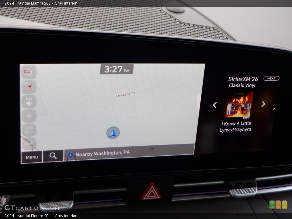Gray Interior Navigation for the 2024 Hyundai Elantra SEL #146740770