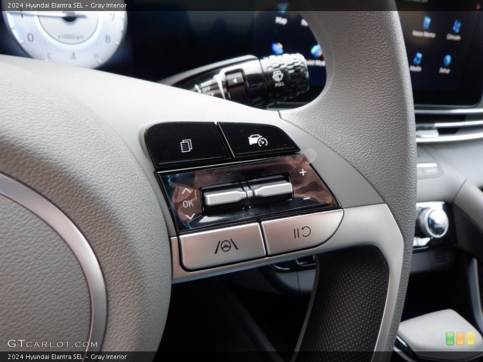 Gray Interior Steering Wheel for the 2024 Hyundai Elantra SEL #146740851