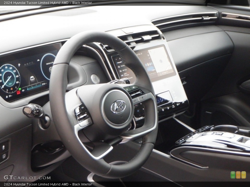 Black Interior Steering Wheel for the 2024 Hyundai Tucson Limited Hybrid AWD #146741062
