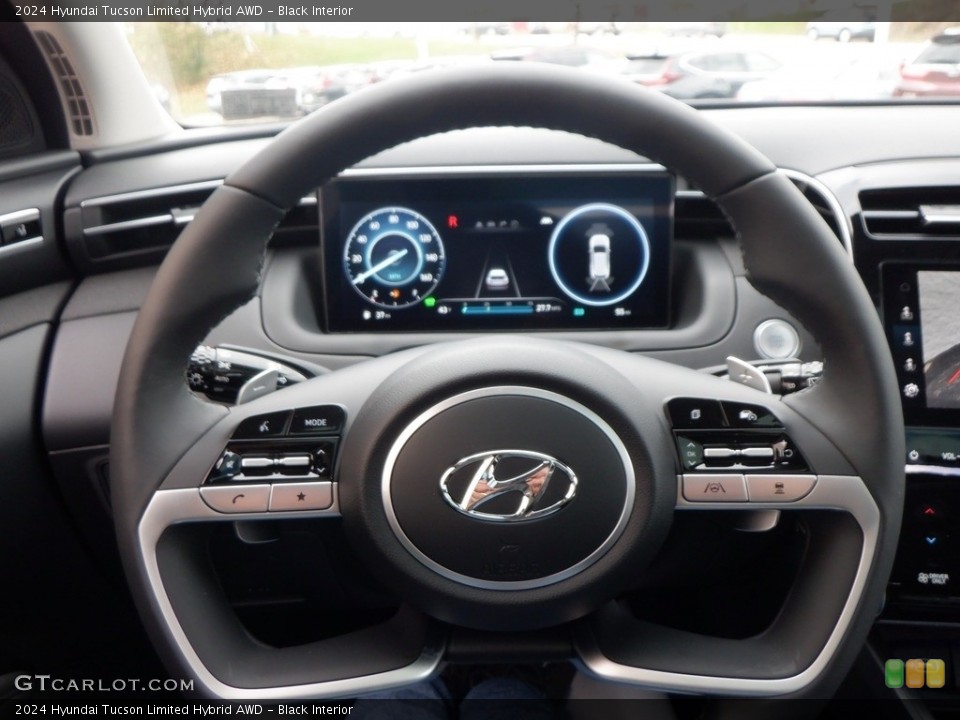 Black Interior Steering Wheel for the 2024 Hyundai Tucson Limited Hybrid AWD #146741173