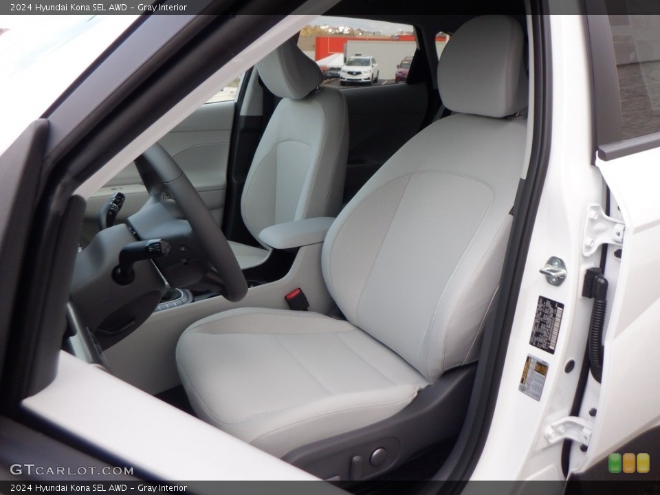Gray Interior Front Seat for the 2024 Hyundai Kona SEL AWD #146741563