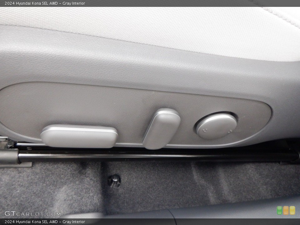 Gray 2024 Hyundai Kona Interiors