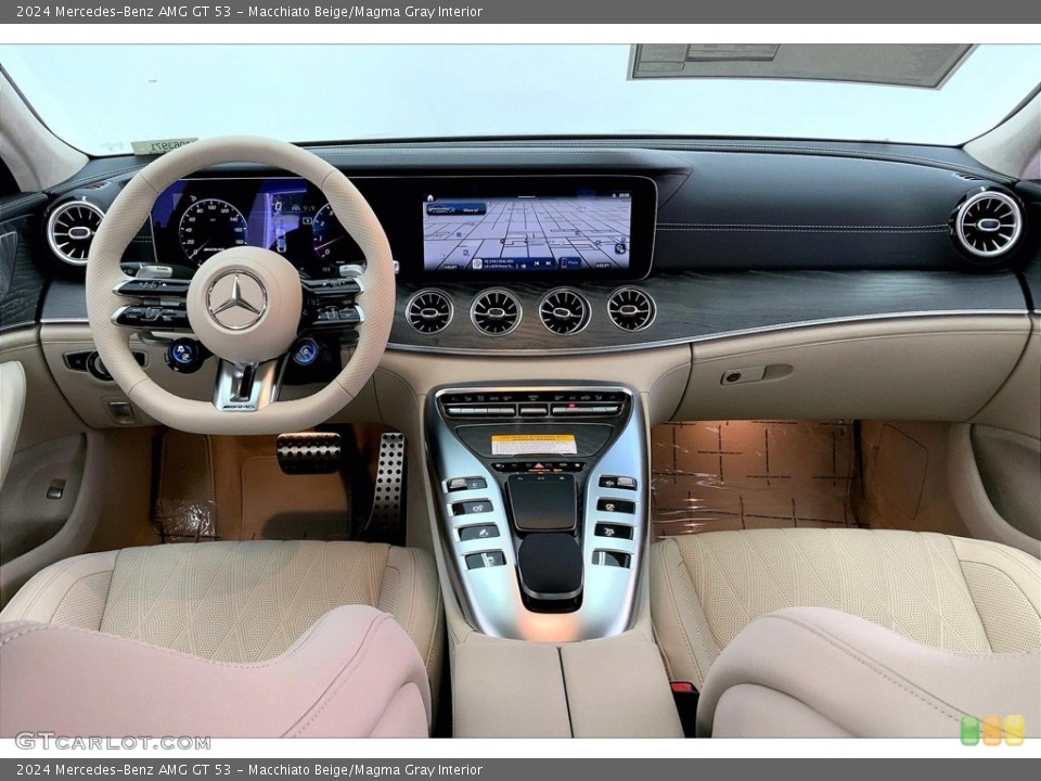 Macchiato Beige/Magma Gray Interior Dashboard for the 2024 Mercedes-Benz AMG GT 53 #146742265