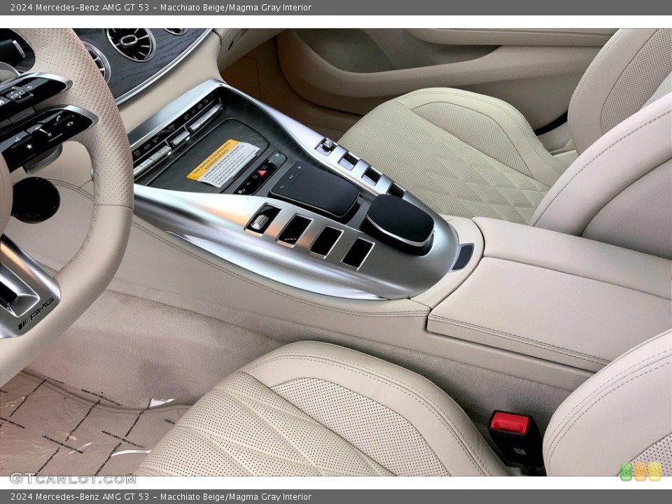 Macchiato Beige/Magma Gray Interior Controls for the 2024 Mercedes-Benz AMG GT 53 #146742307