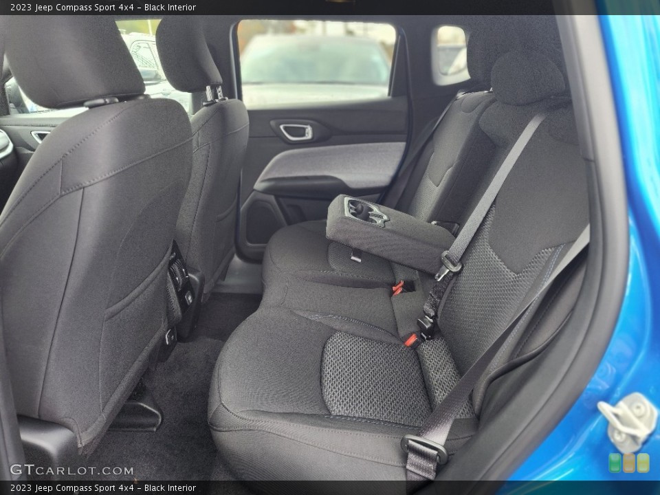 Black Interior Rear Seat for the 2023 Jeep Compass Sport 4x4 #146742850