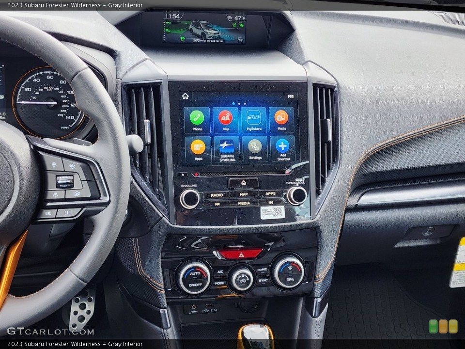 Gray Interior Controls for the 2023 Subaru Forester Wilderness #146742982