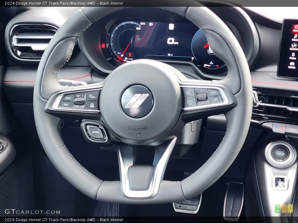Black Interior Steering Wheel for the 2024 Dodge Hornet GT Track Pack/Blacktop AWD #146743228