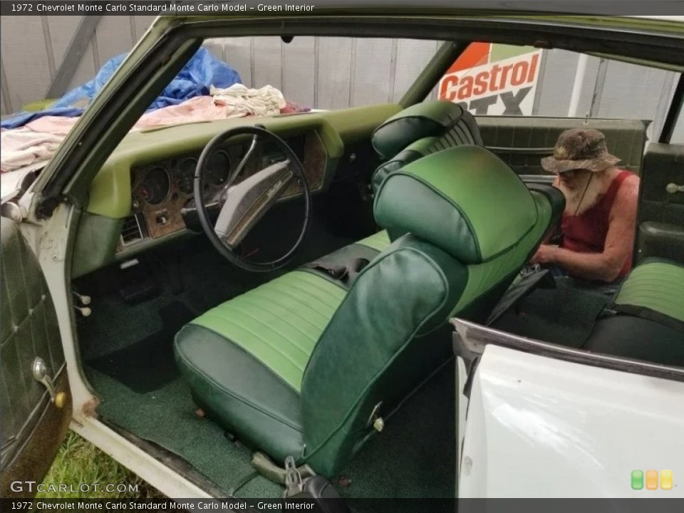 Green Interior Photo for the 1972 Chevrolet Monte Carlo  #146743522