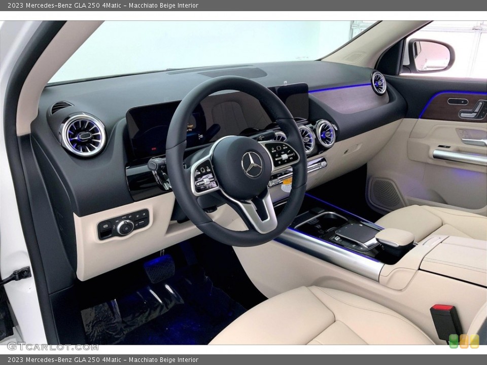 Macchiato Beige Interior Dashboard for the 2023 Mercedes-Benz GLA 250 4Matic #146743702