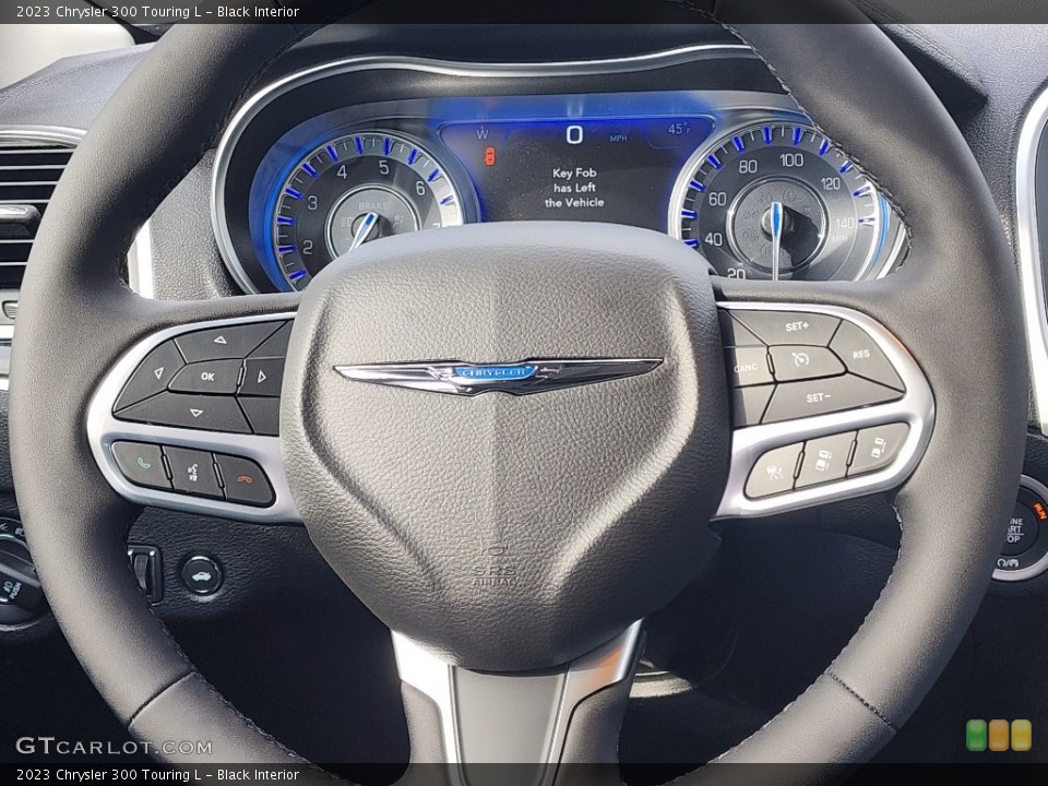 Black Interior Steering Wheel for the 2023 Chrysler 300 Touring L #146743744
