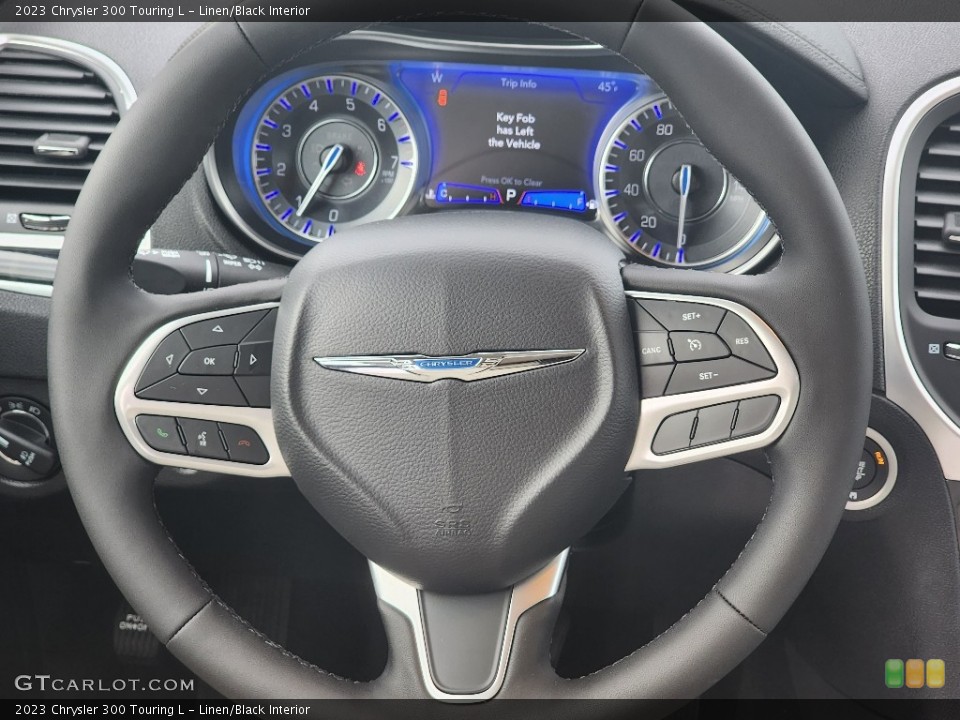 Linen/Black Interior Steering Wheel for the 2023 Chrysler 300 Touring L #146744032