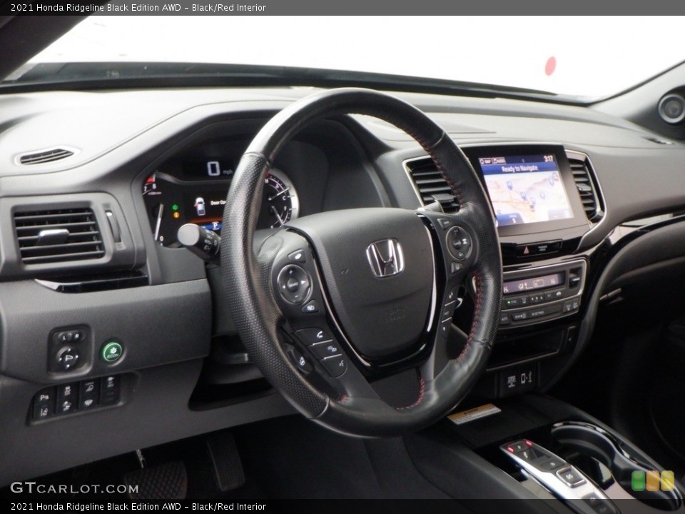 Black/Red Interior Dashboard for the 2021 Honda Ridgeline Black Edition AWD #146744383