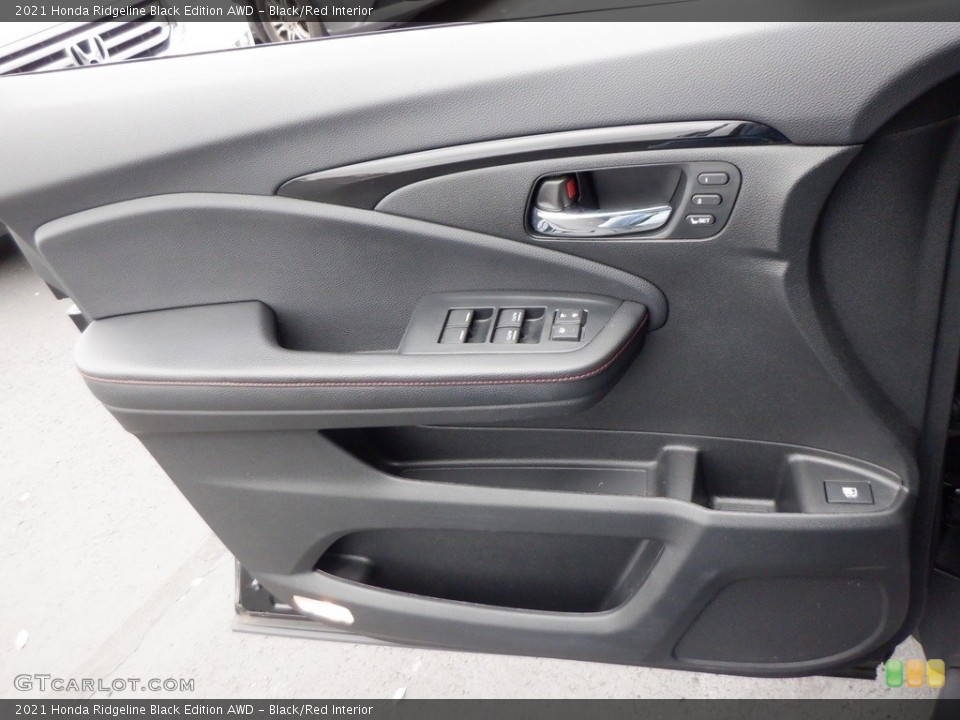 Black/Red Interior Door Panel for the 2021 Honda Ridgeline Black Edition AWD #146744410