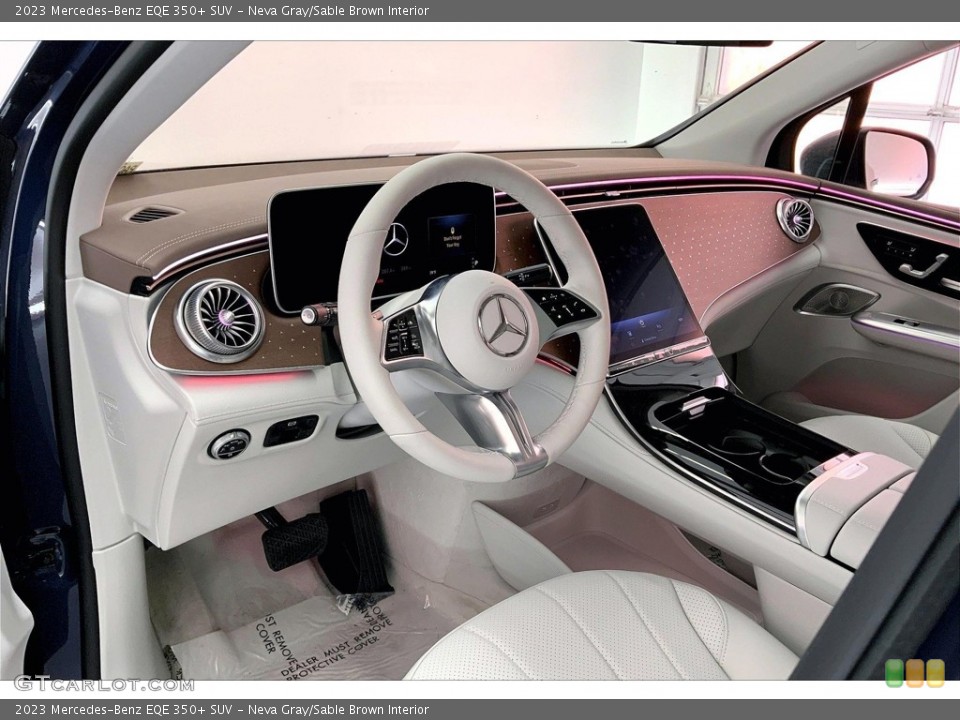 Neva Gray/Sable Brown Interior Photo for the 2023 Mercedes-Benz EQE 350+ SUV #146744473
