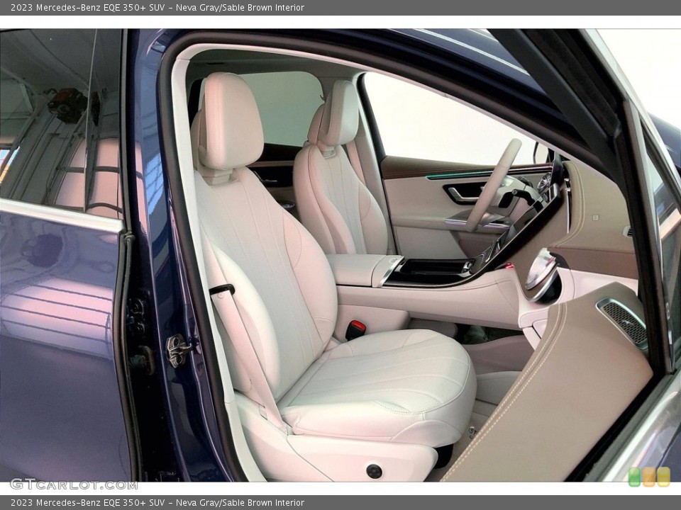 Neva Gray/Sable Brown 2023 Mercedes-Benz EQE Interiors