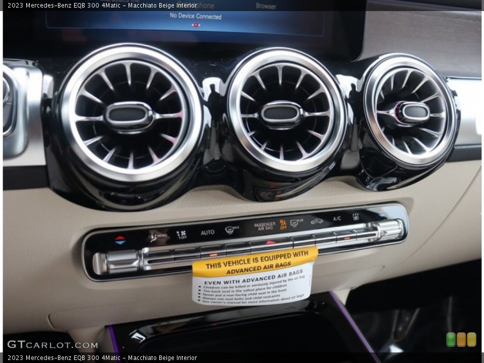 Macchiato Beige Interior Controls for the 2023 Mercedes-Benz EQB 300 4Matic #146744596