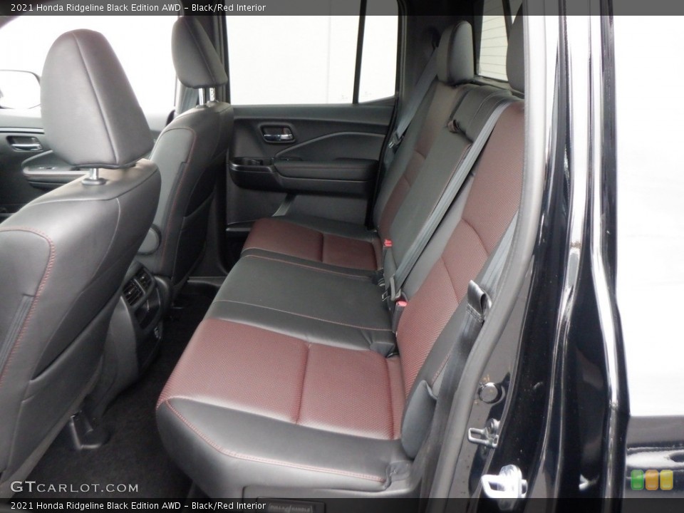 Black/Red Interior Rear Seat for the 2021 Honda Ridgeline Black Edition AWD #146744689