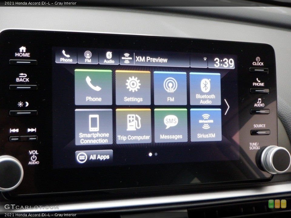 Gray Interior Controls for the 2021 Honda Accord EX-L #146745226