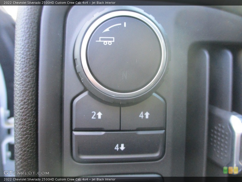 Jet Black Interior Controls for the 2022 Chevrolet Silverado 2500HD Custom Crew Cab 4x4 #146745259