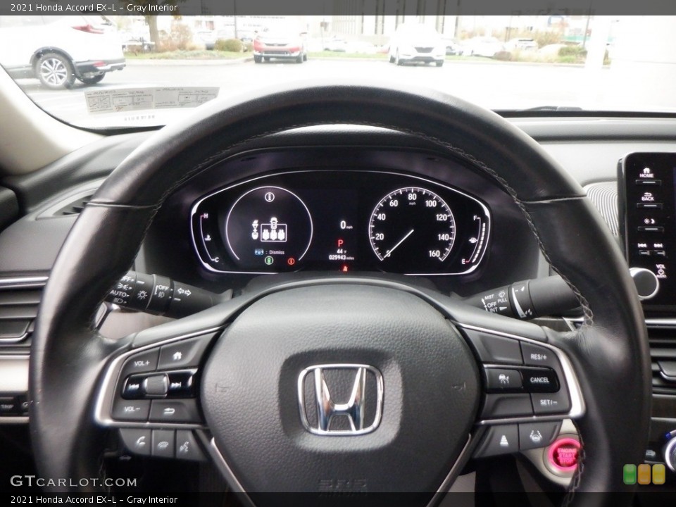 Gray Interior Steering Wheel for the 2021 Honda Accord EX-L #146745274