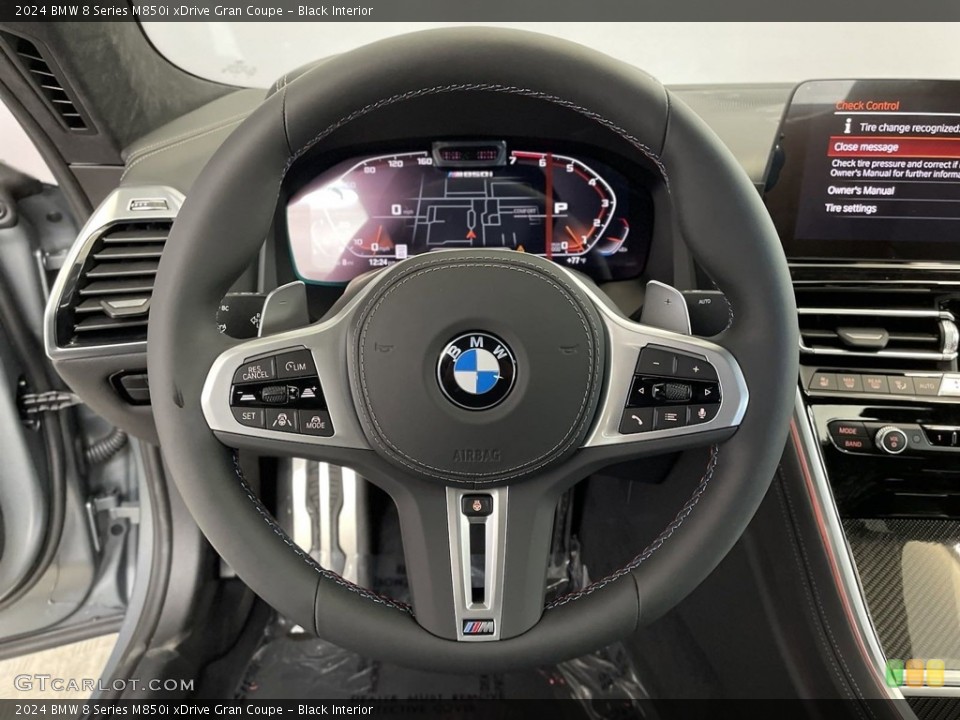 Black Interior Steering Wheel for the 2024 BMW 8 Series M850i xDrive Gran Coupe #146745556