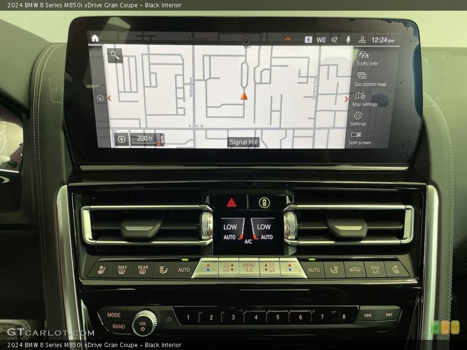 Black Interior Navigation for the 2024 BMW 8 Series M850i xDrive Gran Coupe #146745600