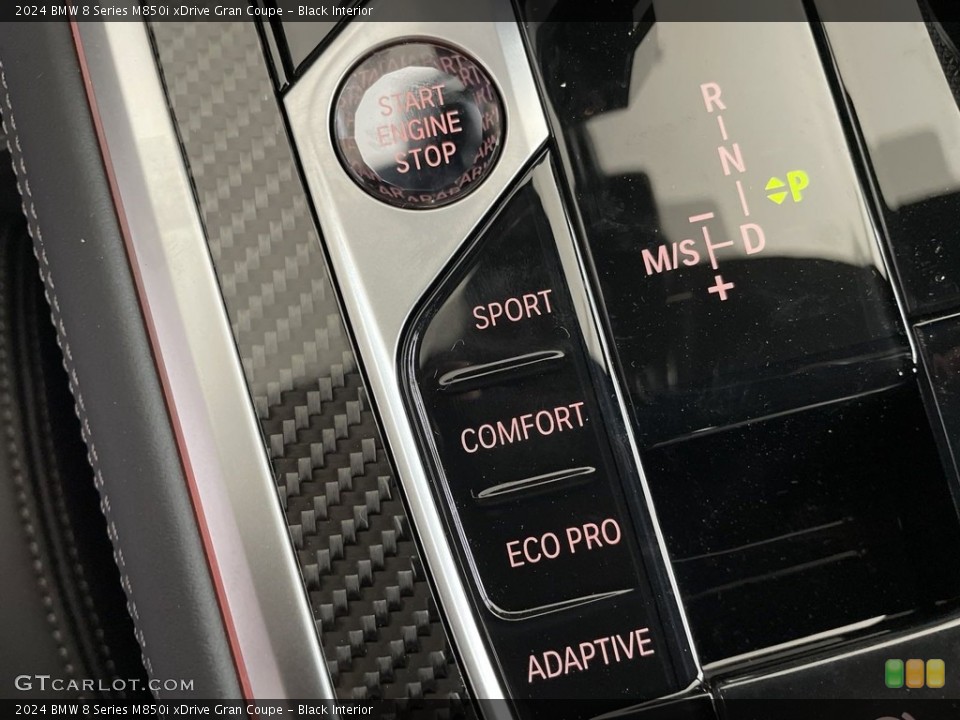 Black Interior Controls for the 2024 BMW 8 Series M850i xDrive Gran Coupe #146745634