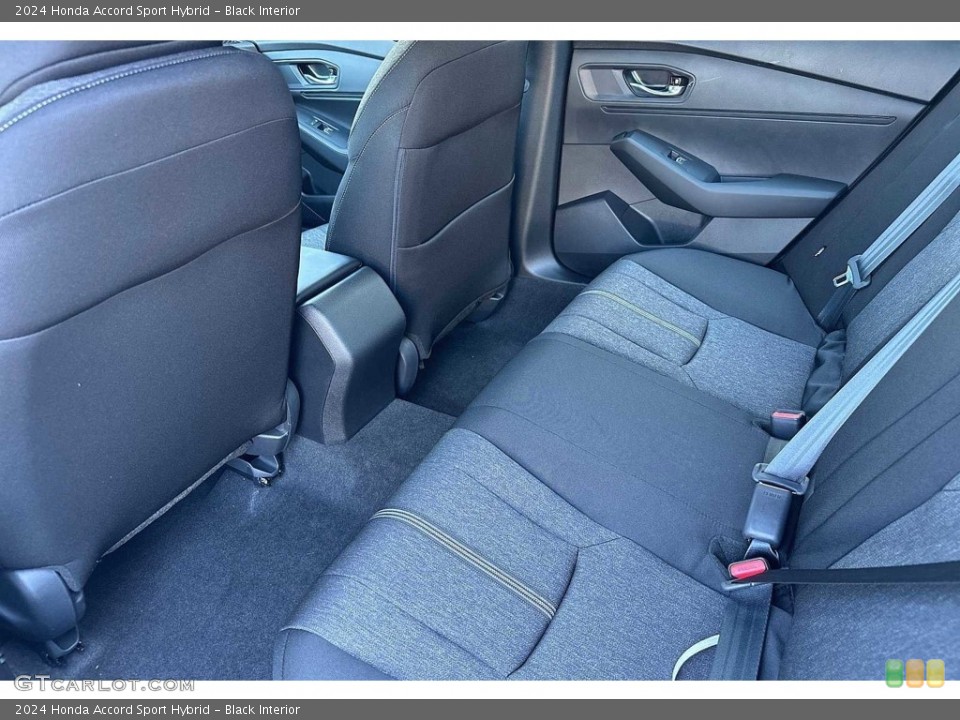 Black Interior Rear Seat for the 2024 Honda Accord Sport Hybrid #146745643
